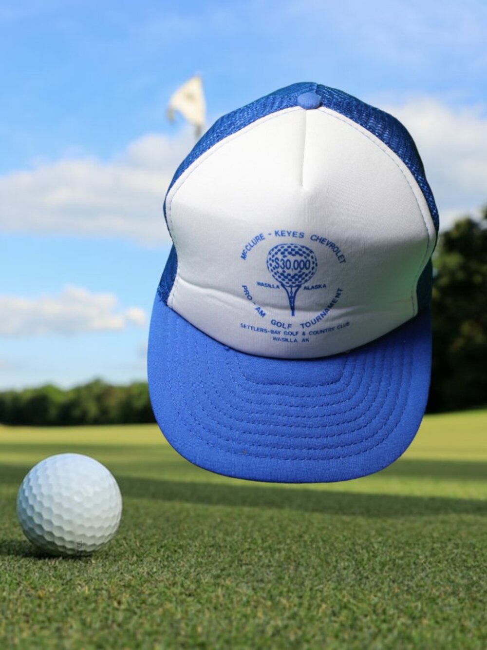 Alaska GOLF CLUB HAT CAP Alaska golf course settlers Bay Wasilla Vintage Pro-Am